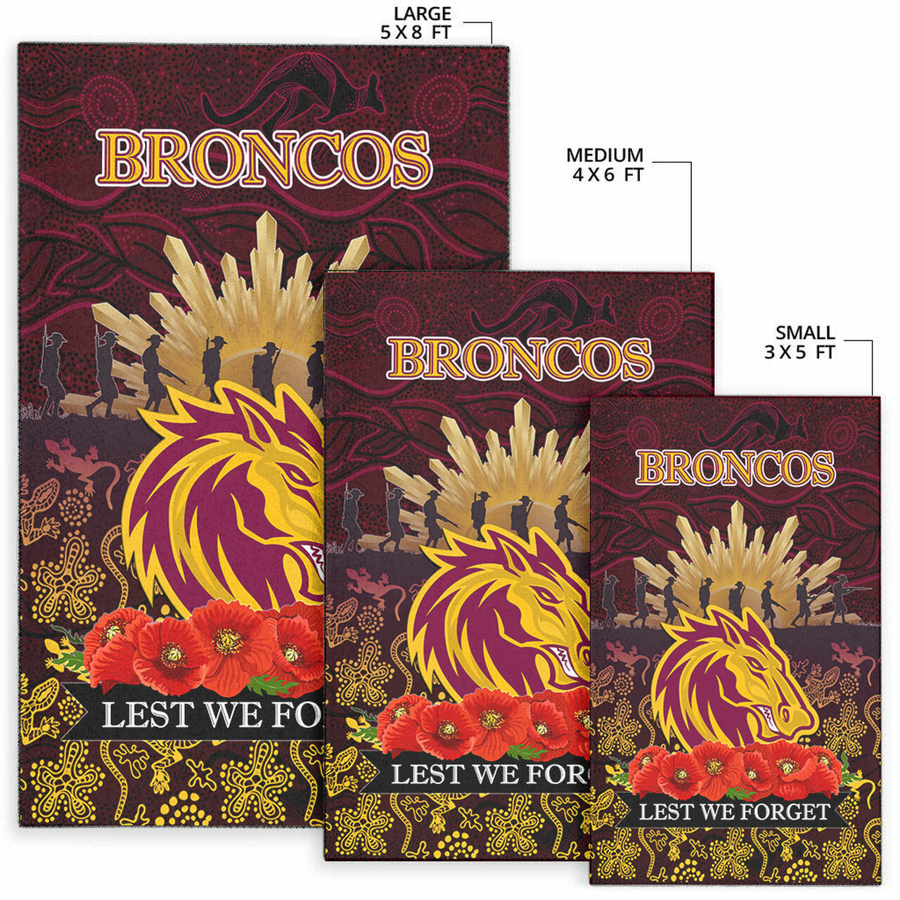 broncos-rugby-area-rug-anzac-broncos-animals-in-aboriginal-art-area-rug