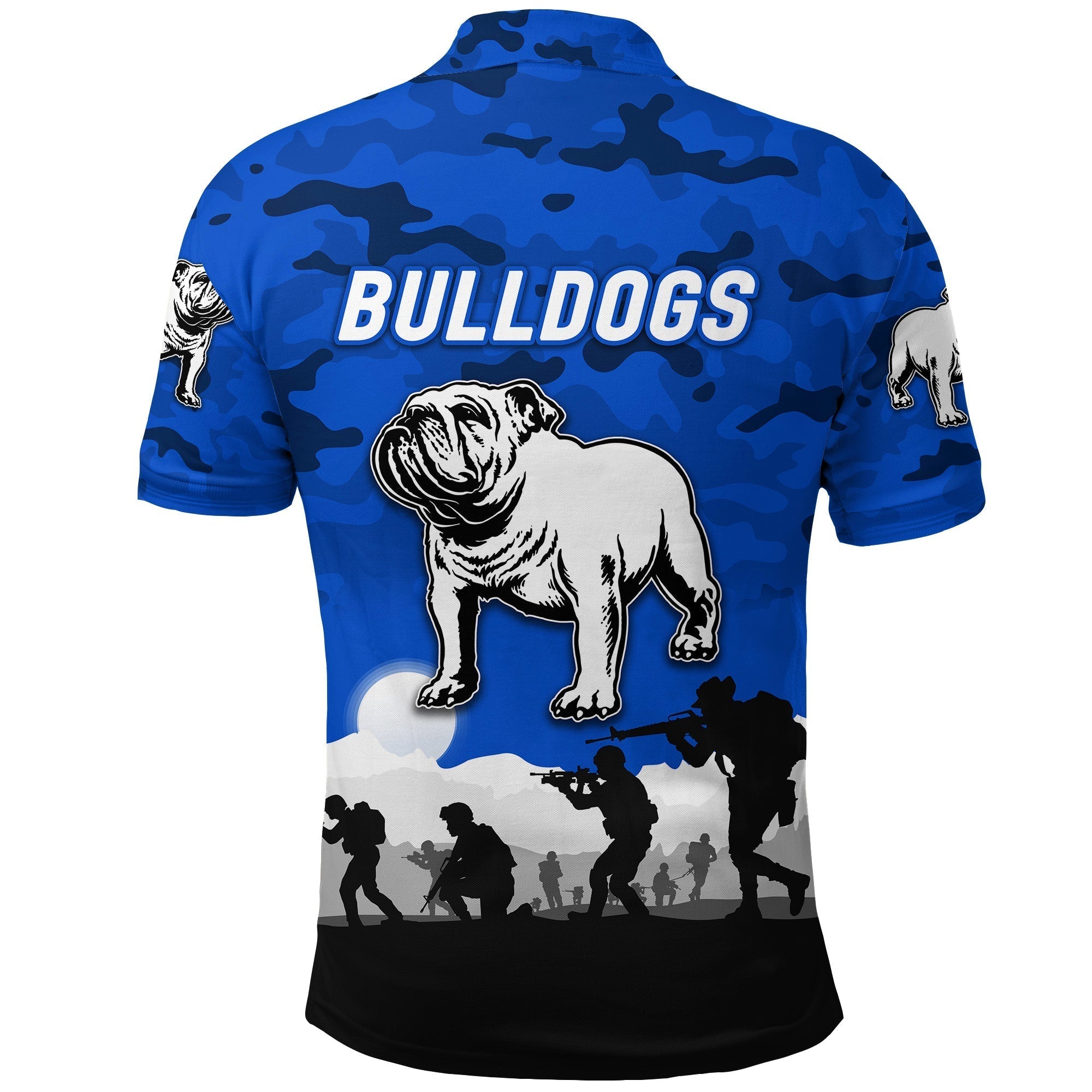 bulldogs-anzac-polo-shirt-simple-style-blue