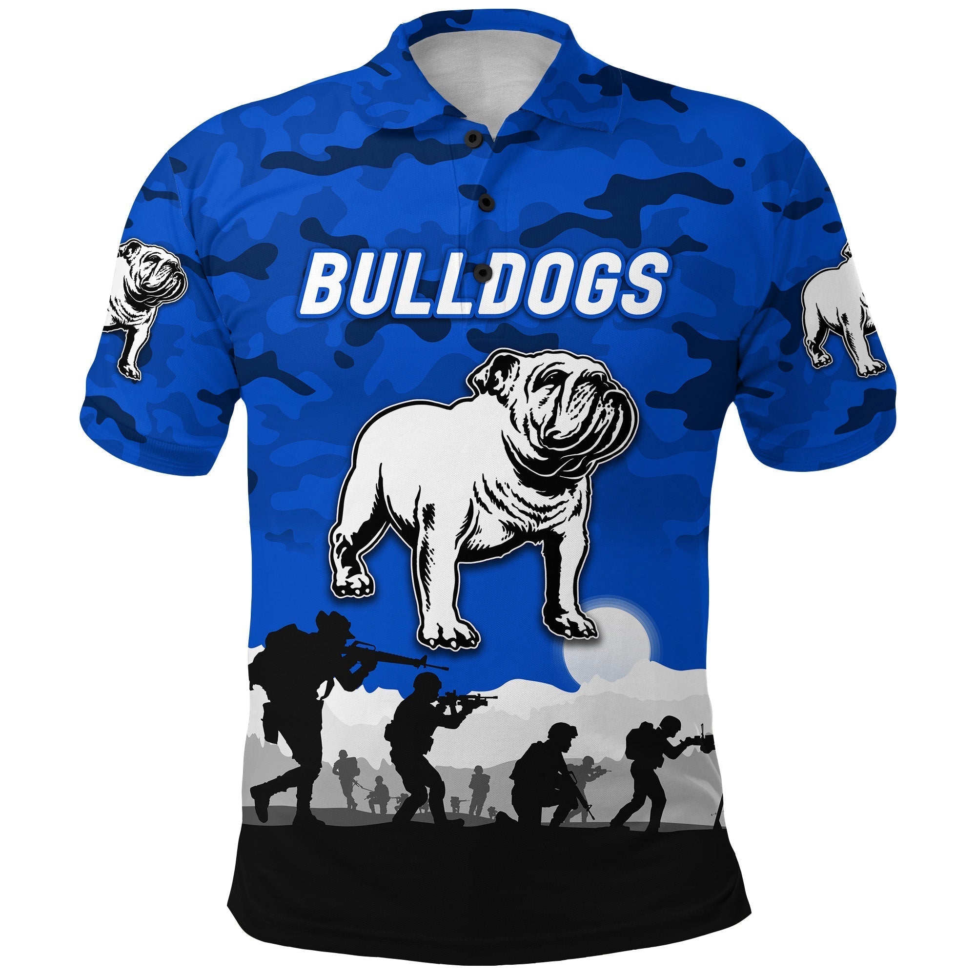 bulldogs-anzac-polo-shirt-simple-style-blue