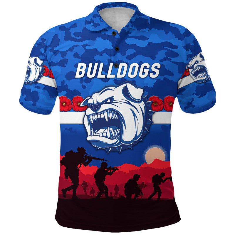 custom-personalised-western-bulldogs-anzac-polo-shirt-simple-style