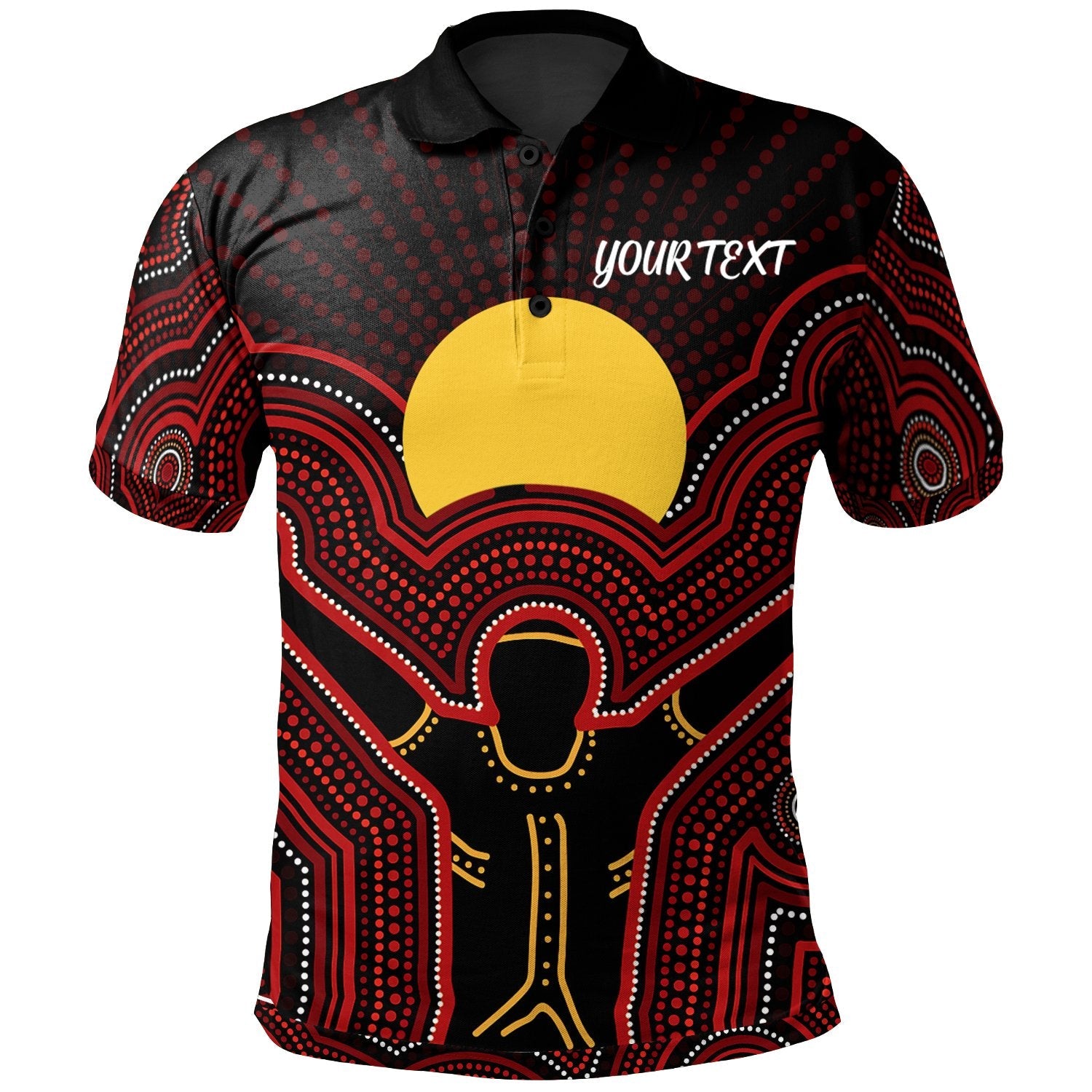 aboriginal-personalised-polo-shirt-the-sun-always-shines