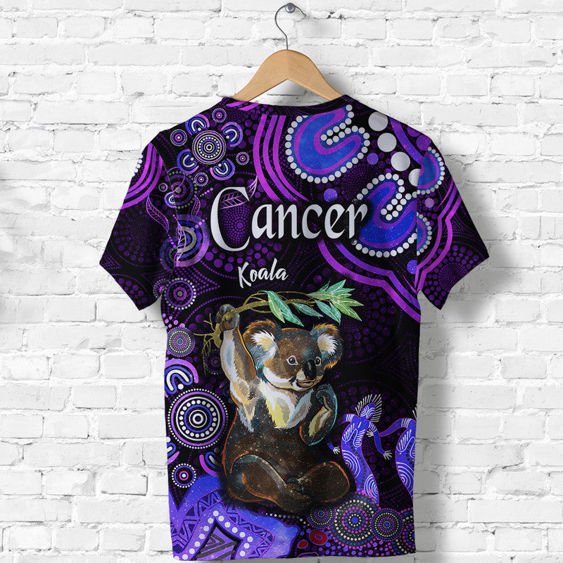 australian-astrology-t-shirt-cancer-koala-zodiac-aboriginal-vibes-purple