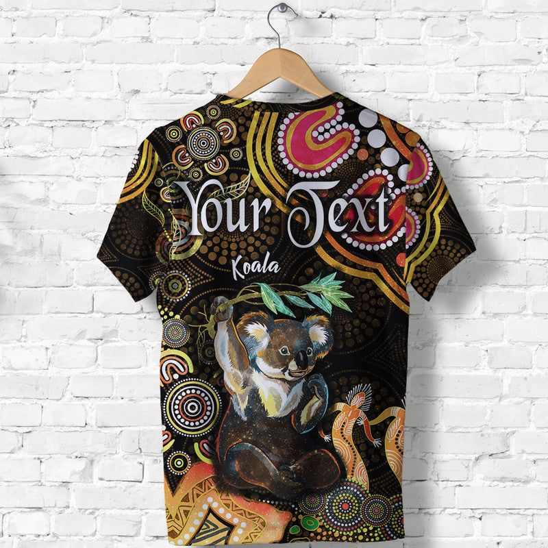 custom-personalised-australian-astrology-t-shirt-cancer-koala-zodiac-aboriginal-vibes-gold