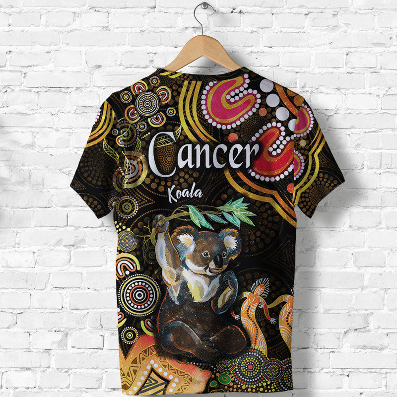 australian-astrology-t-shirt-cancer-koala-zodiac-aboriginal-vibes-gold