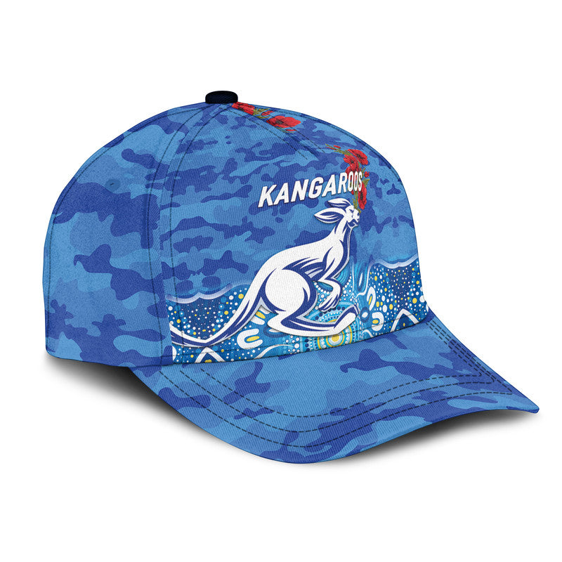 custom-personalised-north-melbourne-kangaroos-anzac-afl-classic-cap-indigenous-vibes