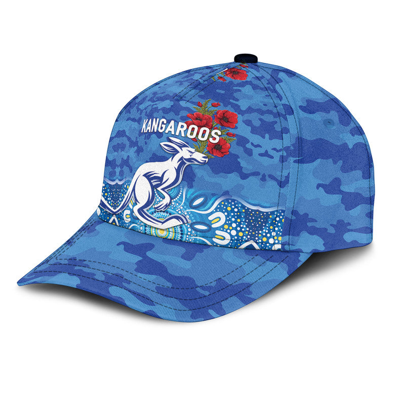 custom-personalised-north-melbourne-kangaroos-anzac-afl-classic-cap-indigenous-vibes