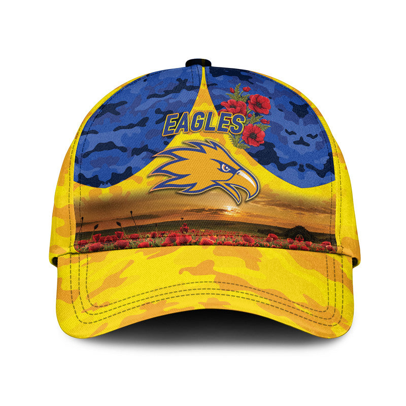 west-coast-eagles-anzac-afl-classic-cap-poppy-vibes-gold