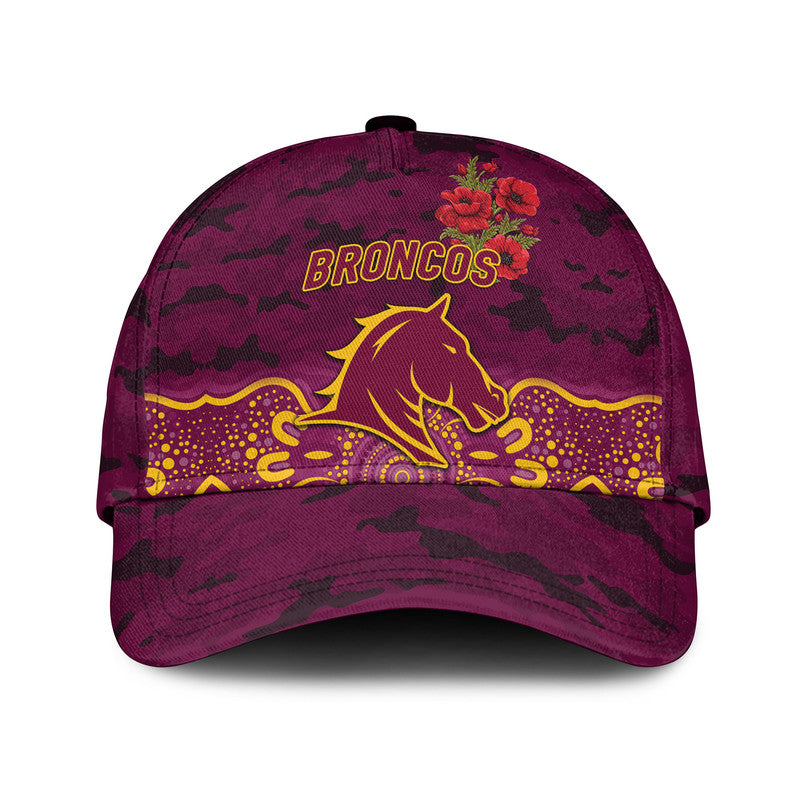 custom-personalised-brisbane-broncos-anzac-2022-nrl-classic-cap-indigenous-vibes