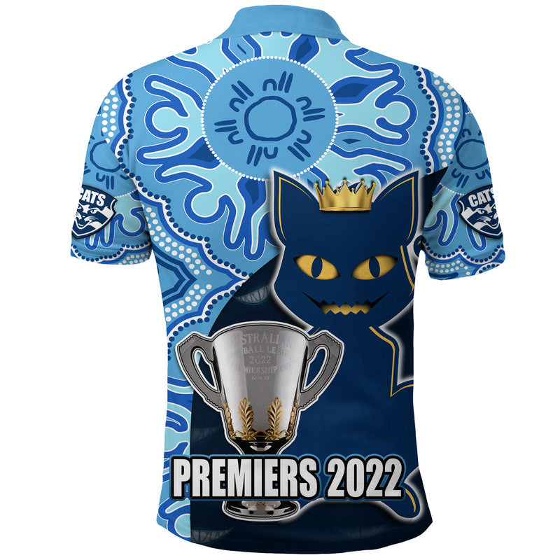 cats-football-2022-premiers-polo-shirt-geelong-indigenous-style