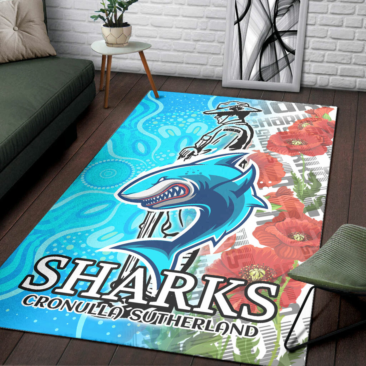 cronulla-sutherland-sharks-area-rug-anzac-cronulla-sutherland-sharks-sport-area-rug