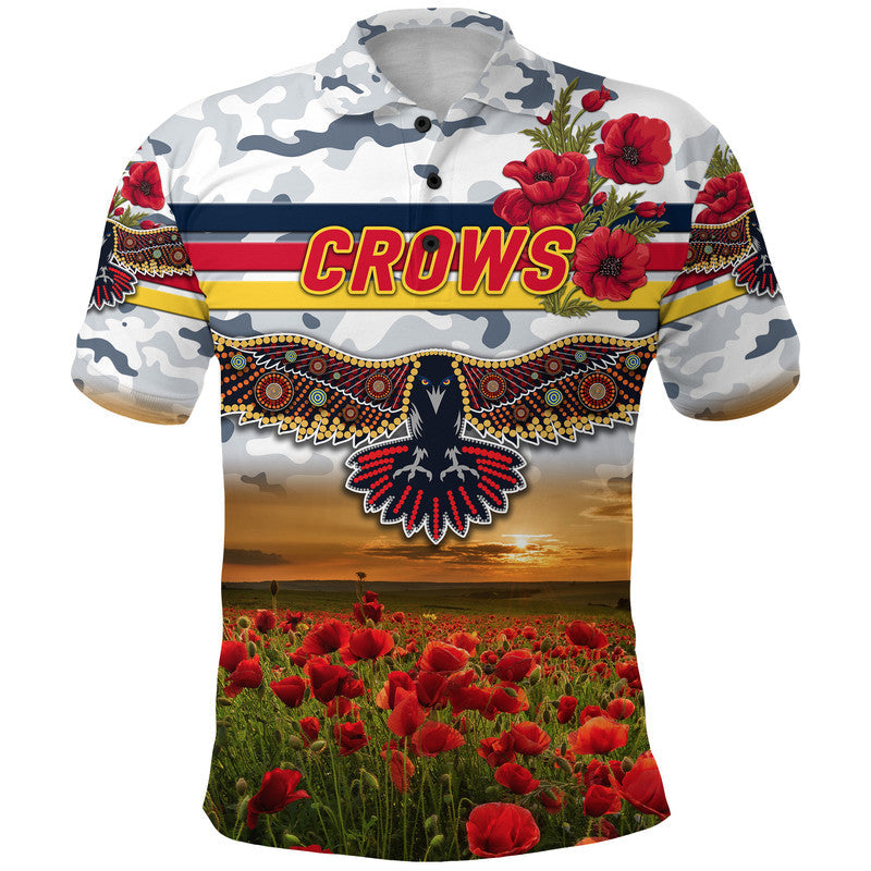 custom-personalised-adelaide-crows-anzac-polo-shirt-poppy-vibes-white