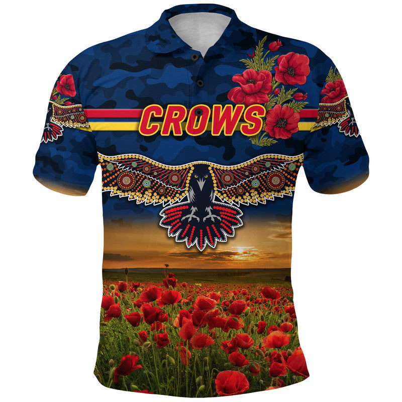 custom-personalised-adelaide-crows-anzac-polo-shirt-poppy-vibes-navy-blue