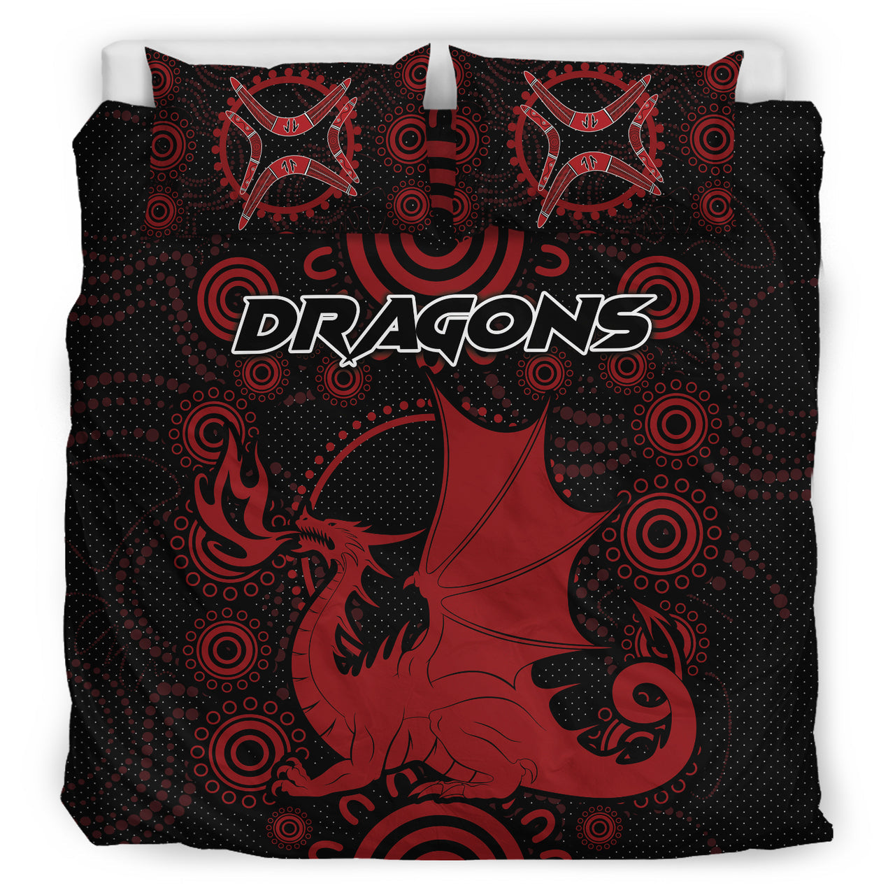 st-george-rugby-bedding-set-custom-indigenous-dragons-bedding-set