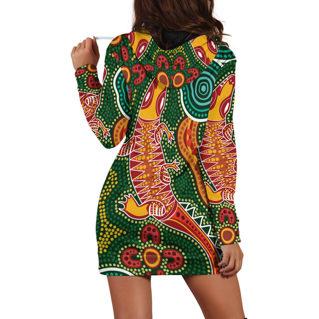 custom-personalised-aboriginal-art-crocodile-hoodie-dress-you-are-number-one