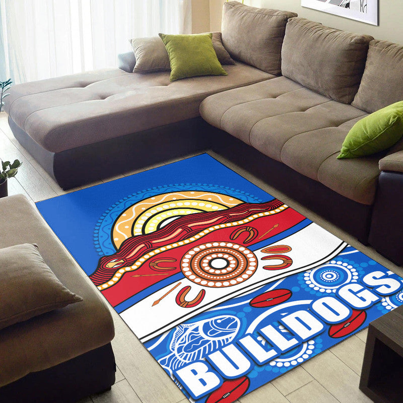 western-bulldogs-aboriginal-football-area-rug-simple-style