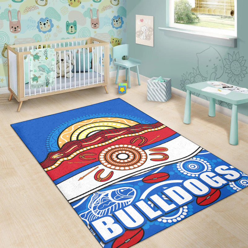 western-bulldogs-aboriginal-football-area-rug-simple-style