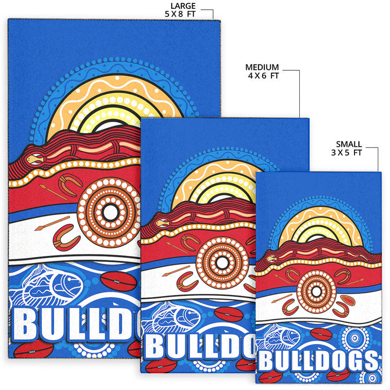 western-bulldogs-aboriginal-football-area-rug-simple-style