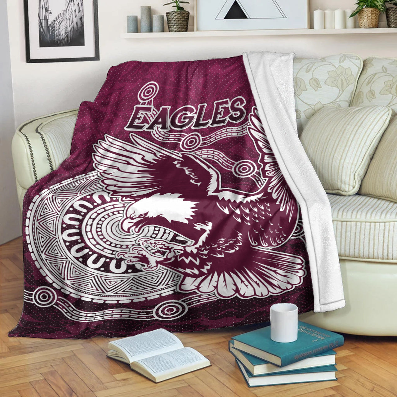 sea-eagles-rugby-blanket-custom-super-eagles-blanket