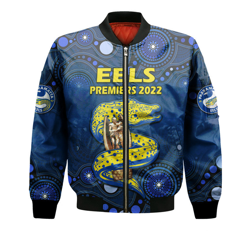 parramatta-eels-rugby-premiers-2022-bomber-jacket-eels-champion-aboriginal-dot-blue-style