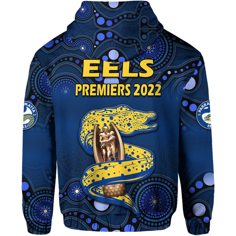 parramatta-eels-rugby-premiers-2022-zip-up-and-pullover-hoodie-eels-champion-aboriginal-dot-blue-style