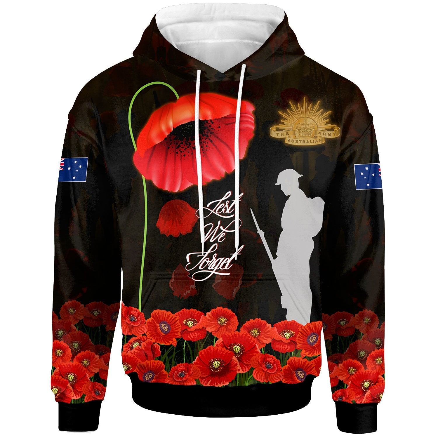 anzac-hoodie-remembrance-poppy-flowers