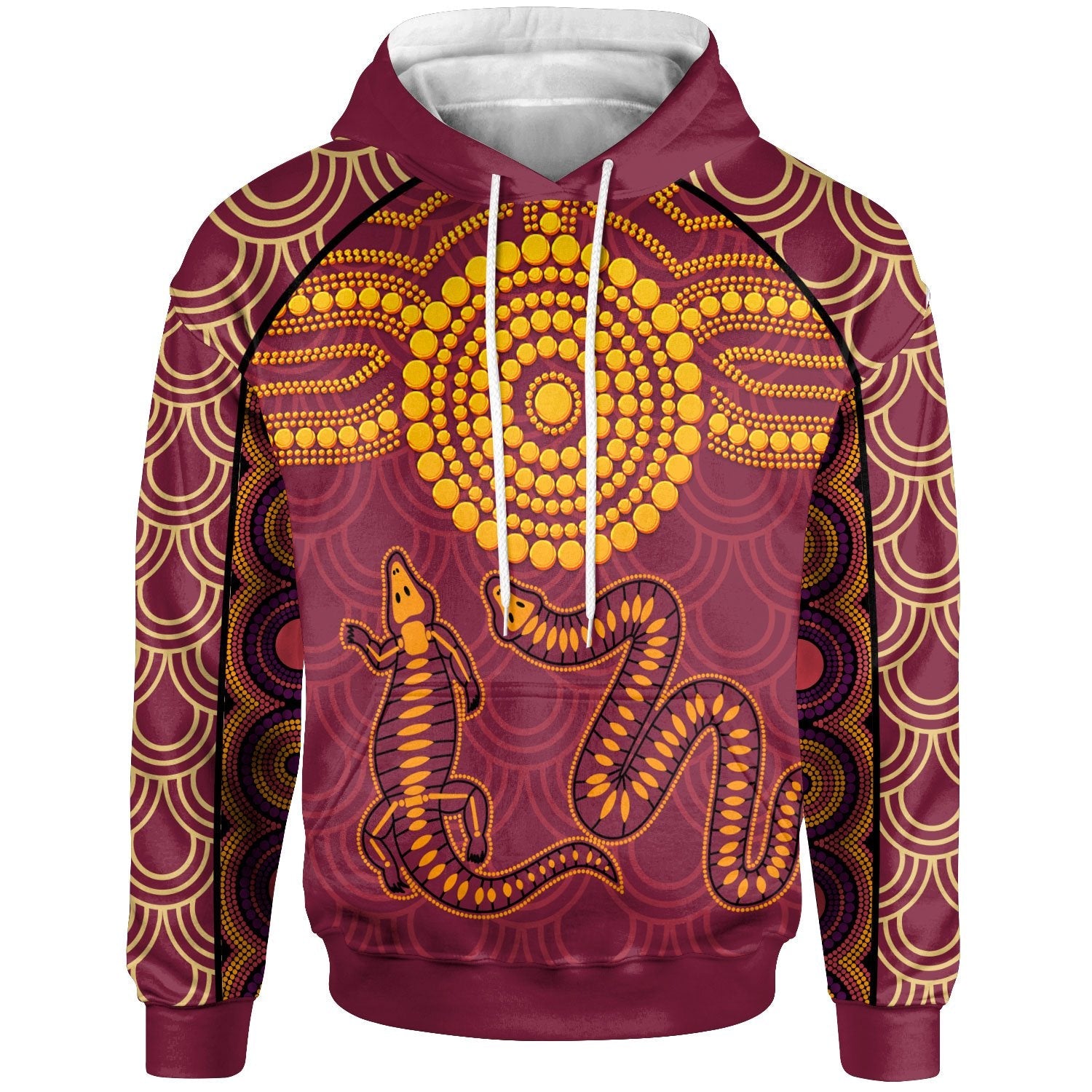 aboriginal-hoodie-aboriginal-snake-and-alligator