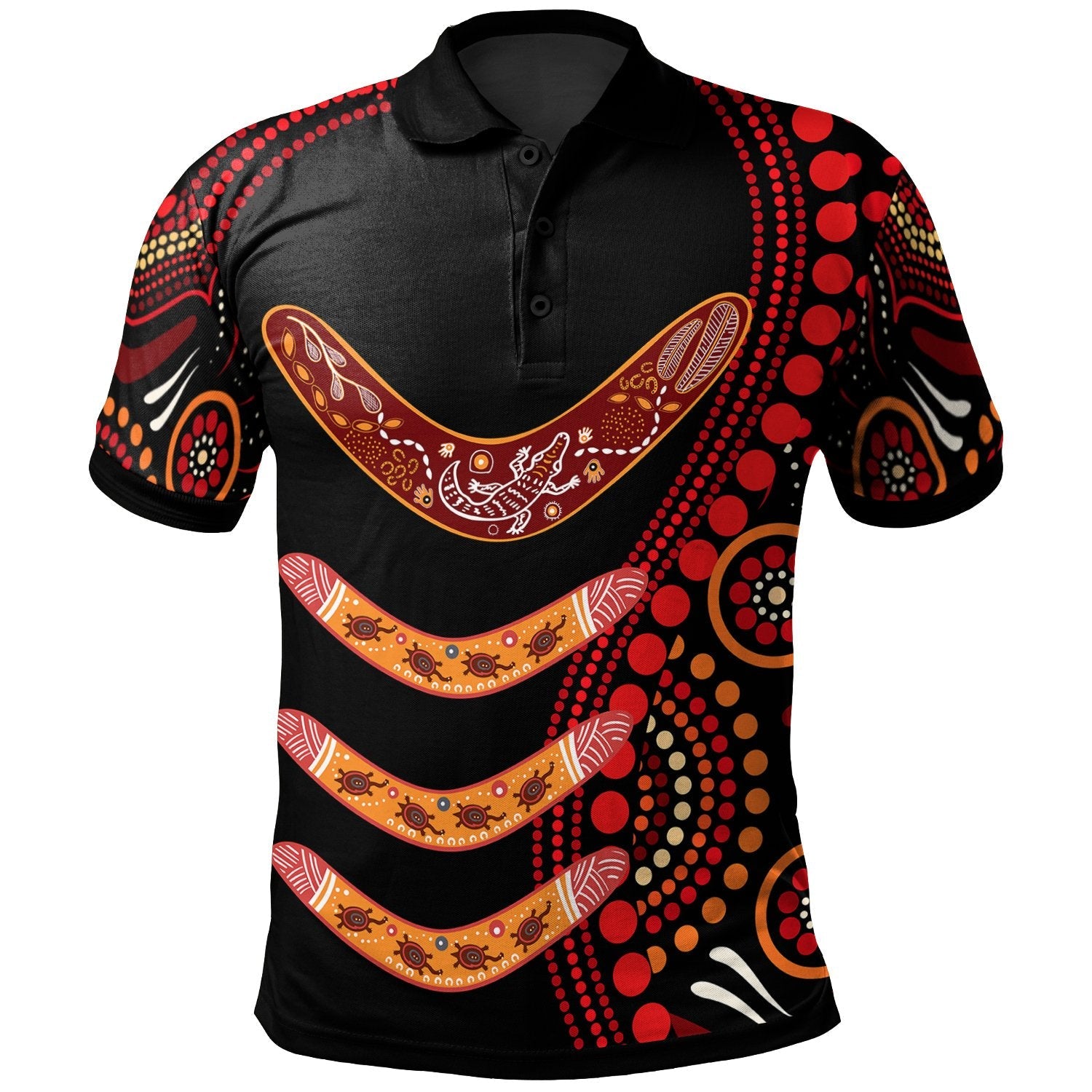 aboriginal-polo-shirt-aboriginal-boomerangs-with-dot-painting-pattern