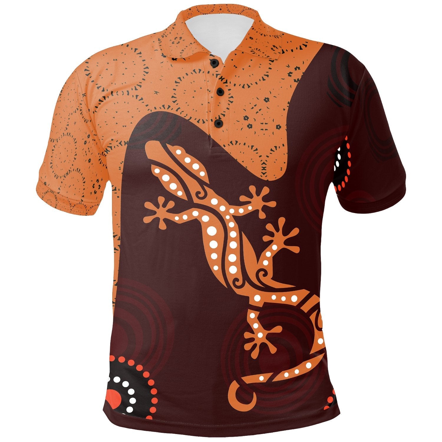 aboriginal-polo-shirt-lizard-in-aboriginal-dreaming