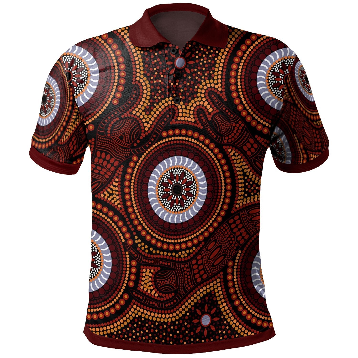 aboriginal-polo-shirt-aboriginal-human-dot-painting-art