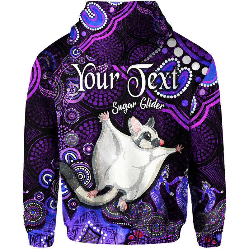 custom-personalised-australian-astrology-zip-up-and-pullover-hoodie-gemini-sugar-glider-zodiac-aboriginal-vibes-purple