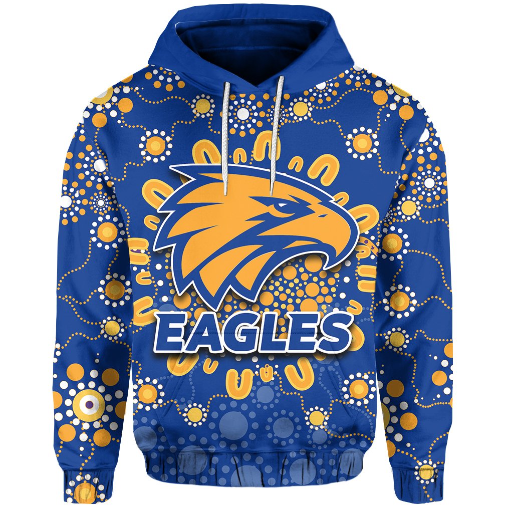 West Coast Eagles Hoodie Indigenous Style