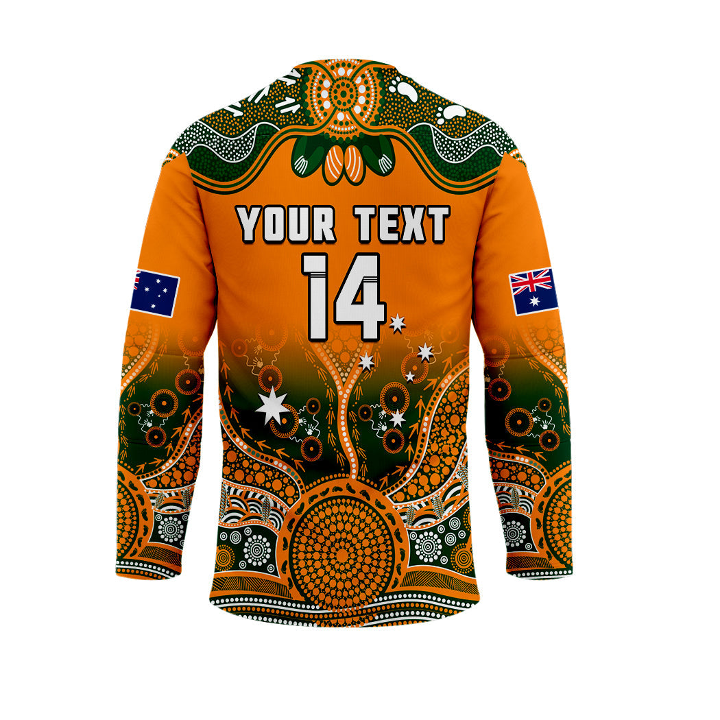 custom-text-and-number-australia-rugby-hockey-jersey-wallabies-kangaroo-orange-aboriginal