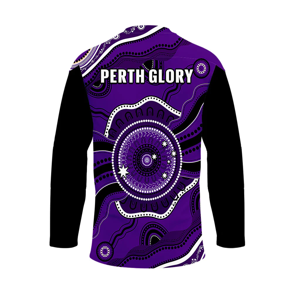 perth-glory-football-hockey-jersey-dot-painting-style