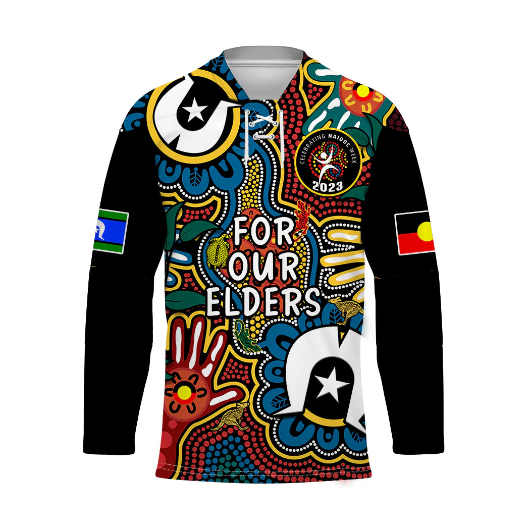 custom-text-and-number-australia-naidoc-week-2023-hockey-jersey-for-our-elders-indigenous