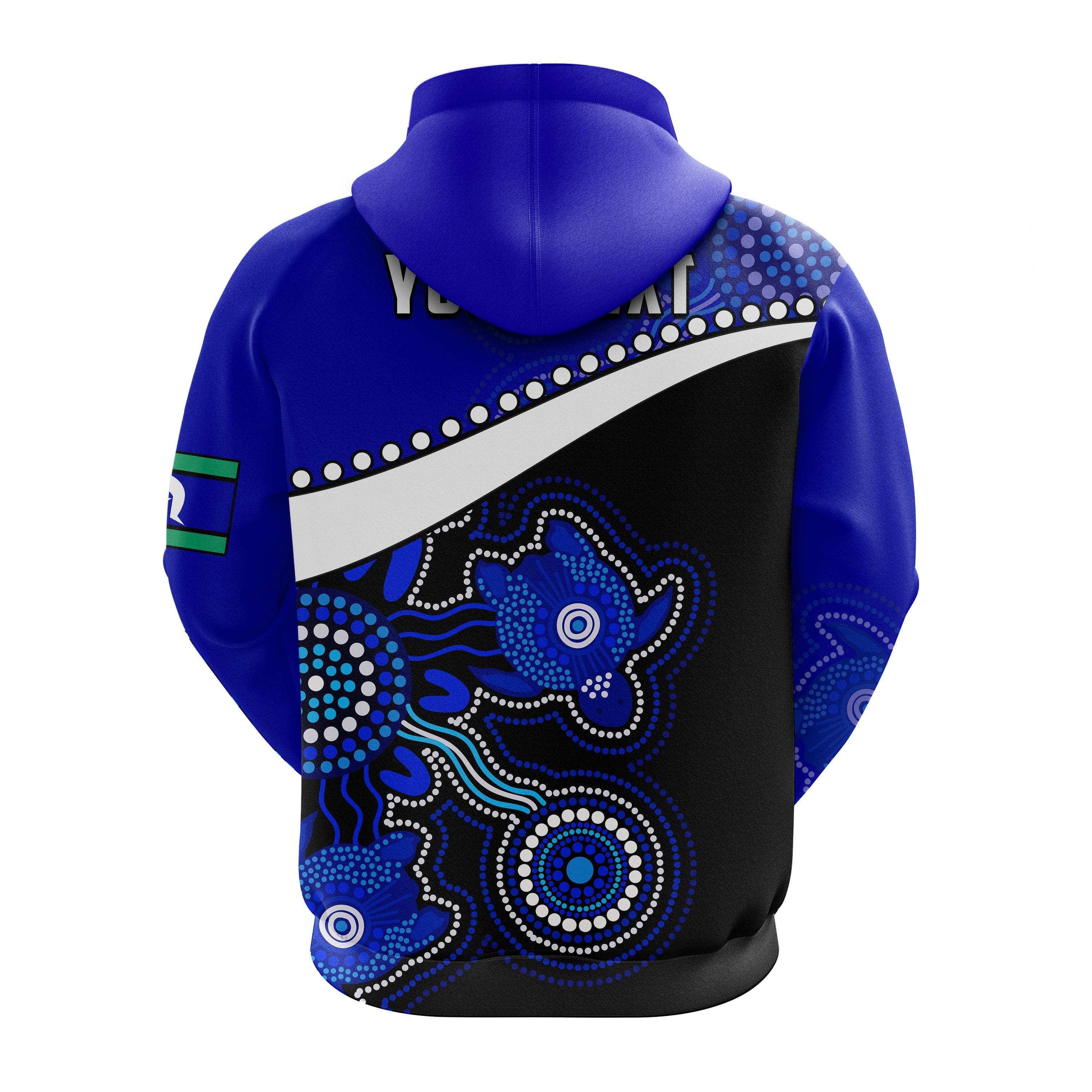 custom-personalised-naidoc-week-2022-hoodie-torres-strait-islander-version-blue-aboriginal-turtles