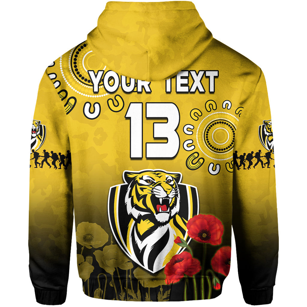 custom-text-and-number-richmond-anzac-2022-hoodie-tigers-aboriginal-poppy