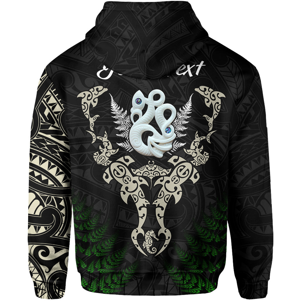 custom-personalised-aotearoa-fern-hoodie-maori-manaia-and-fish