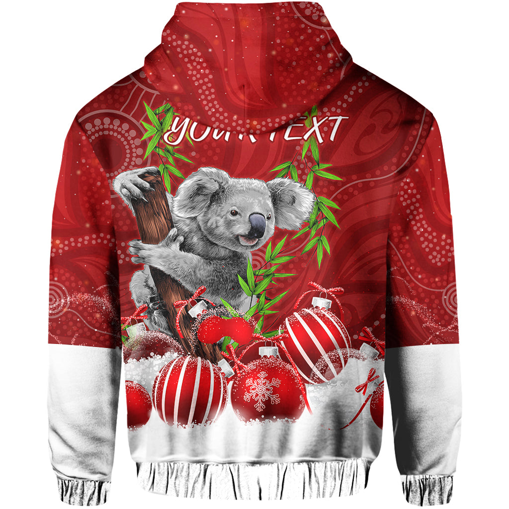 custom-personalised-australia-koala-aboriginal-hoodie-merry-christmas