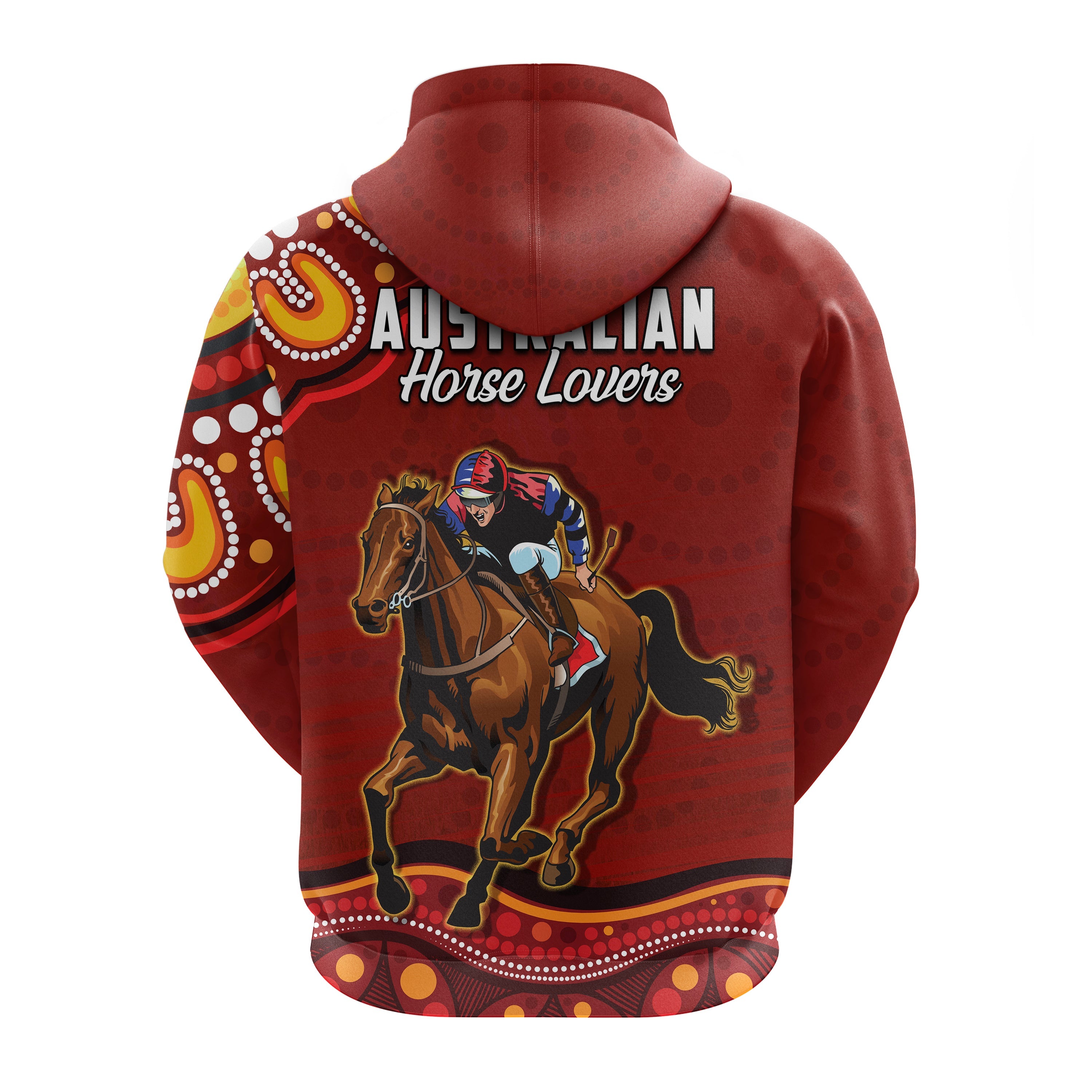 launceston-cup-2022-hoodie-australia-aboriginal-red-horse-lovers