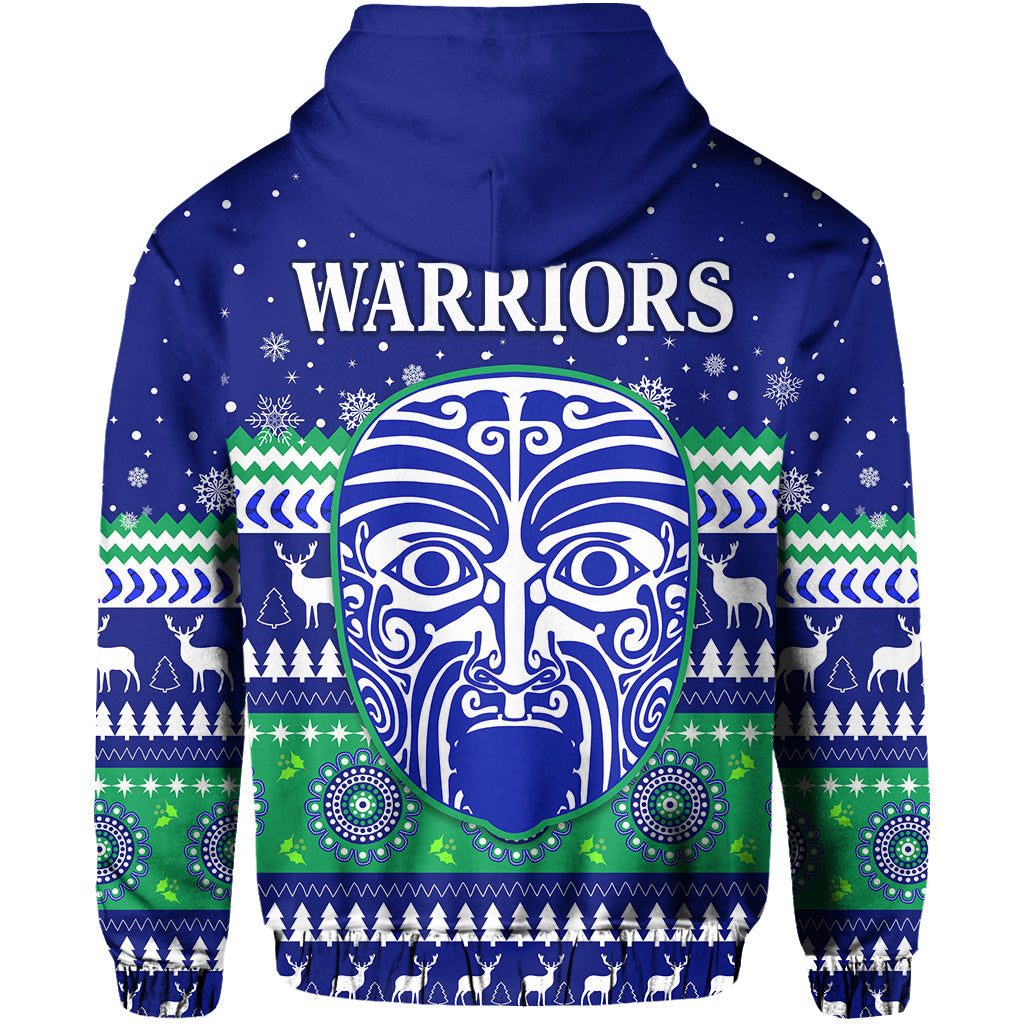 Warriors Hoodie Merry Christmas New Zealand LT13