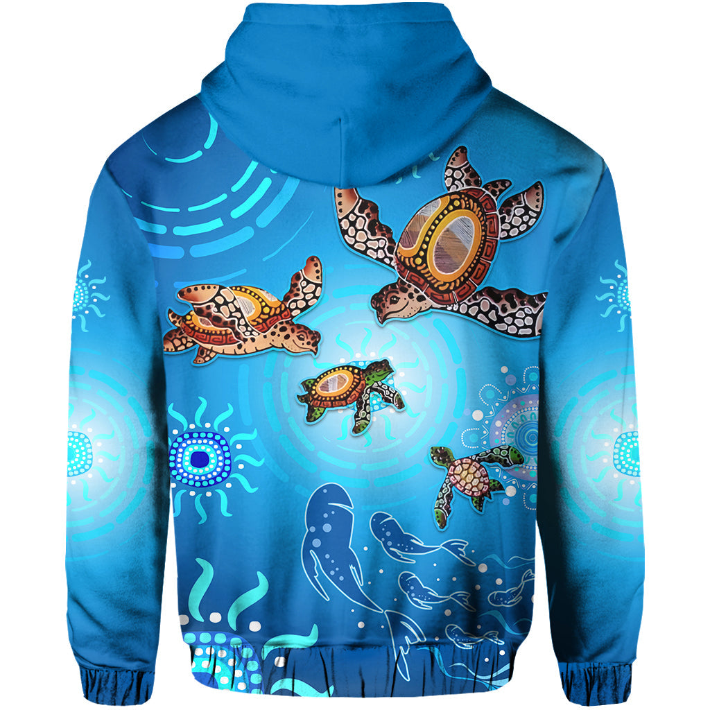 australian-aboriginal-hoodie-happy-turtle-family-version-blue