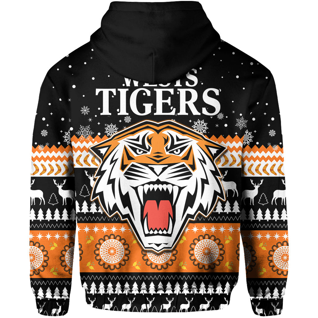 Wests Tigers Hoodie Merry Christmas Energy LT13