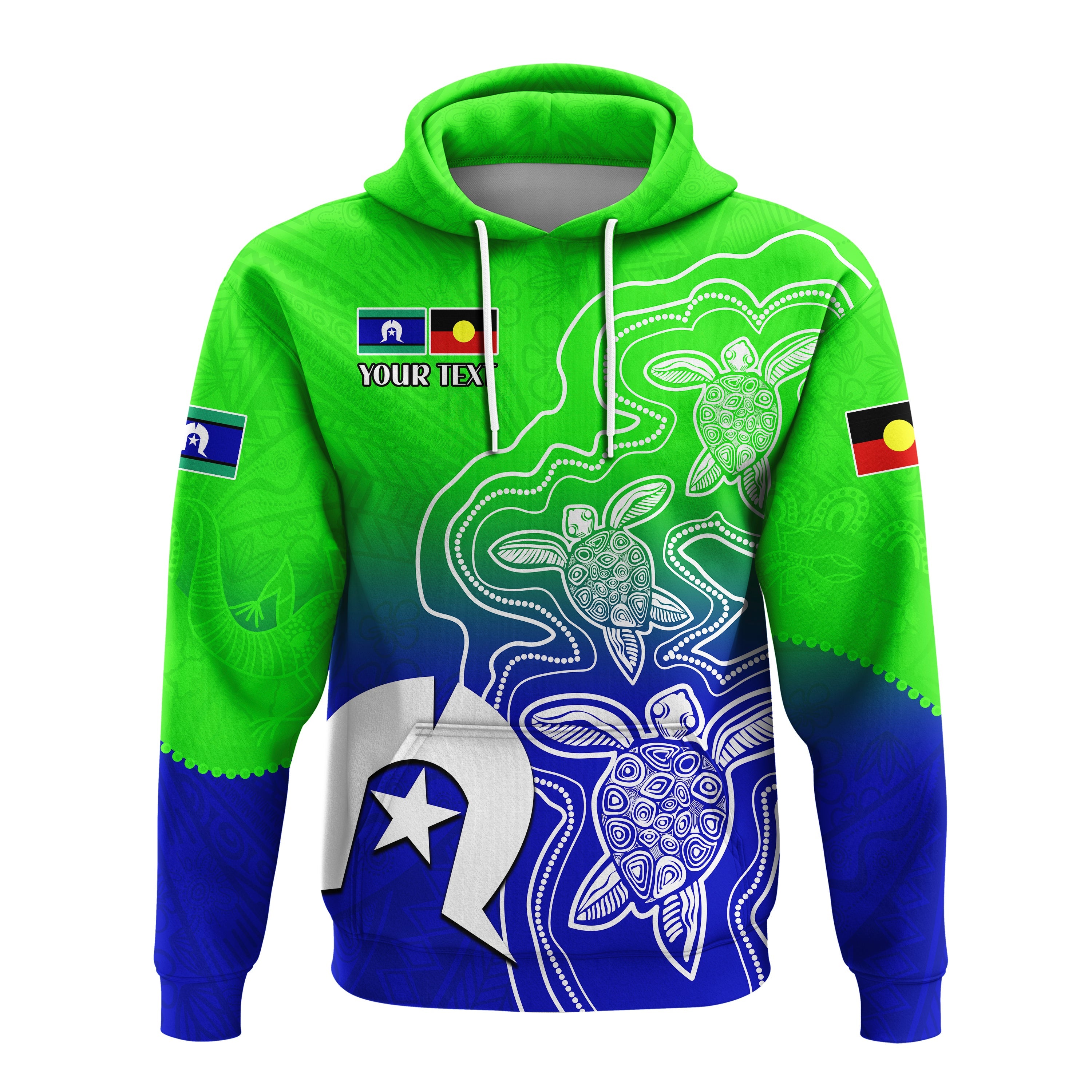 custom-personalised-naidoc-week-2022-hoodie-torres-strait-islanders-with-aboriginal-turtles