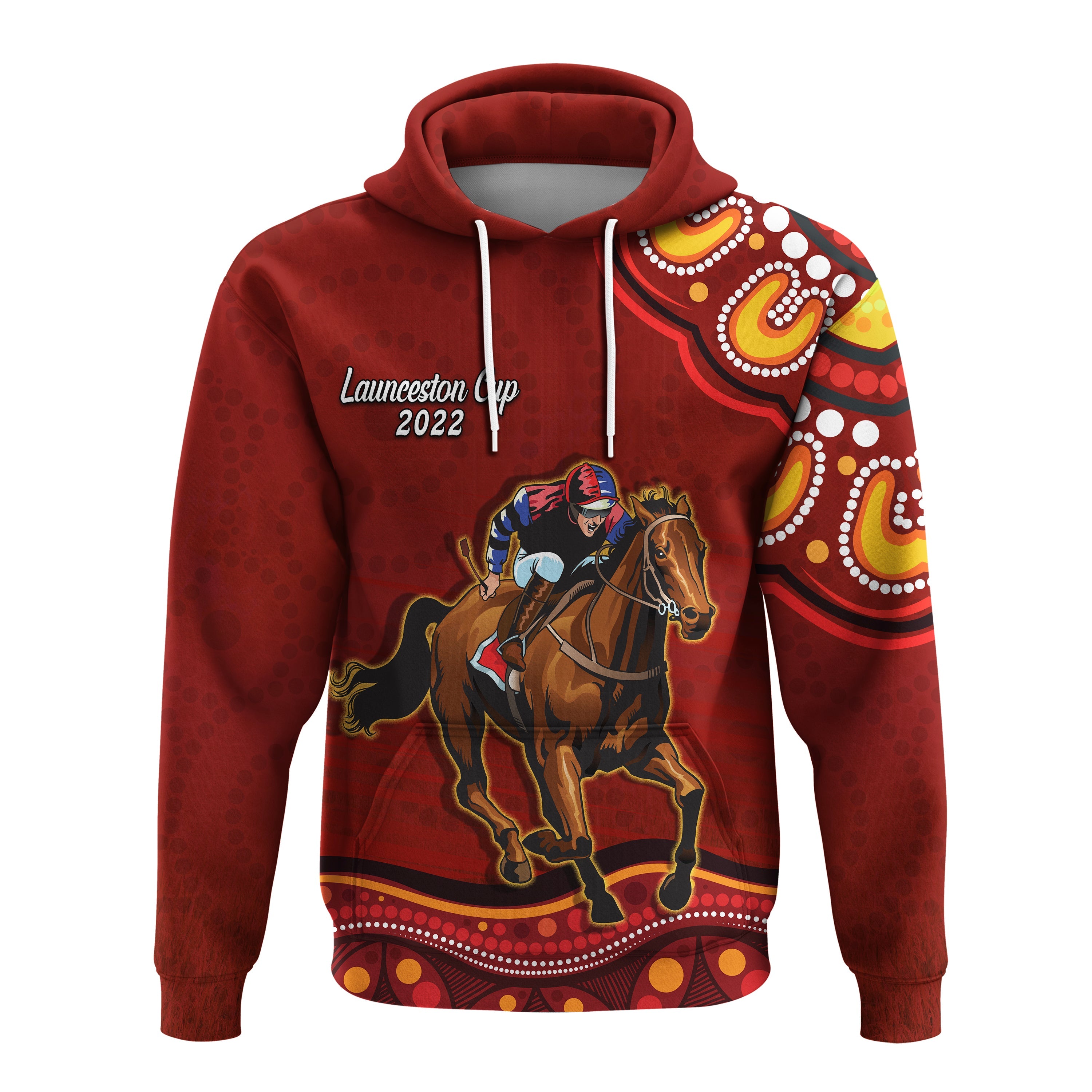 launceston-cup-2022-hoodie-australia-aboriginal-red-horse-lovers