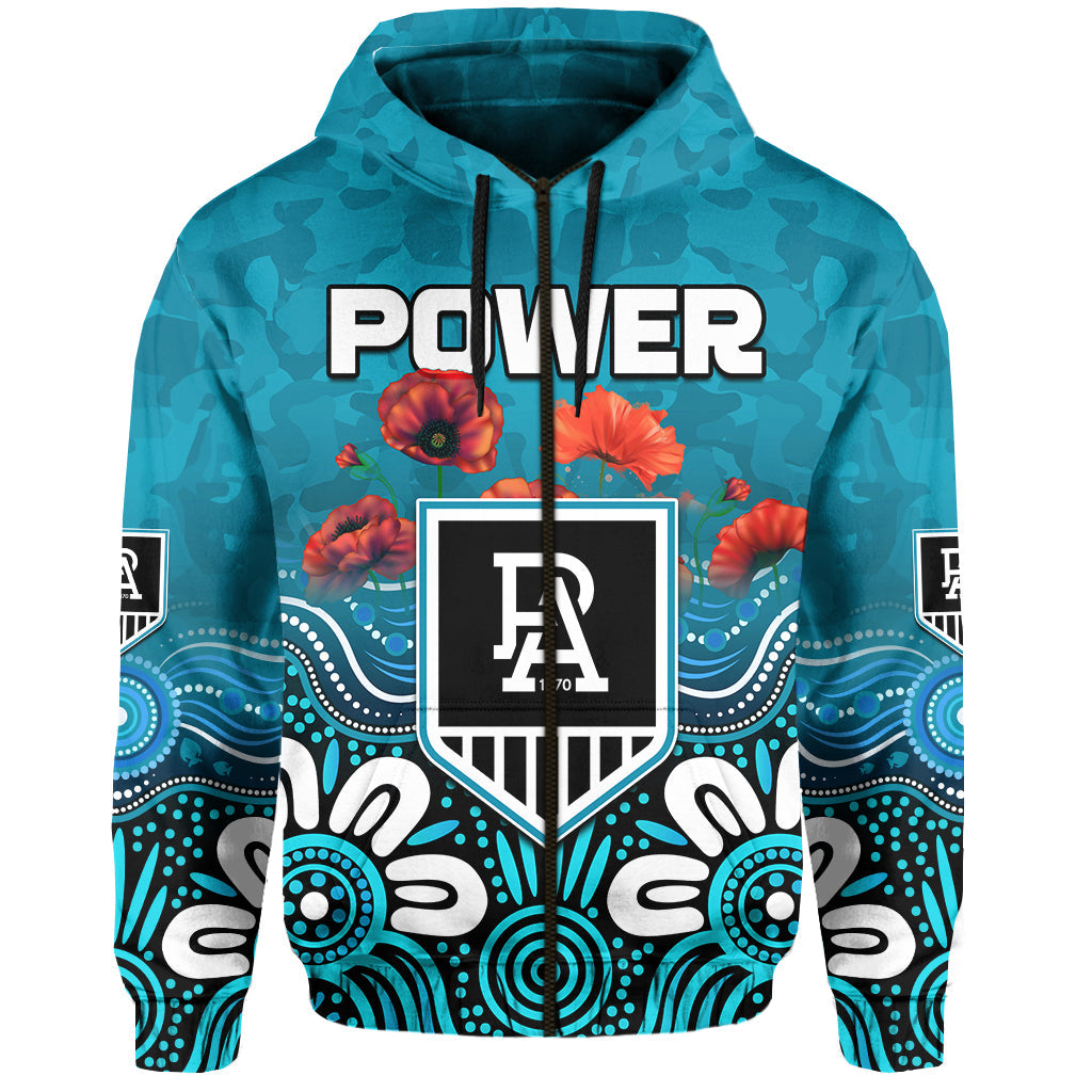 power-anzac-2022-hoodie-port-adelaide-aboriginal-remember-them