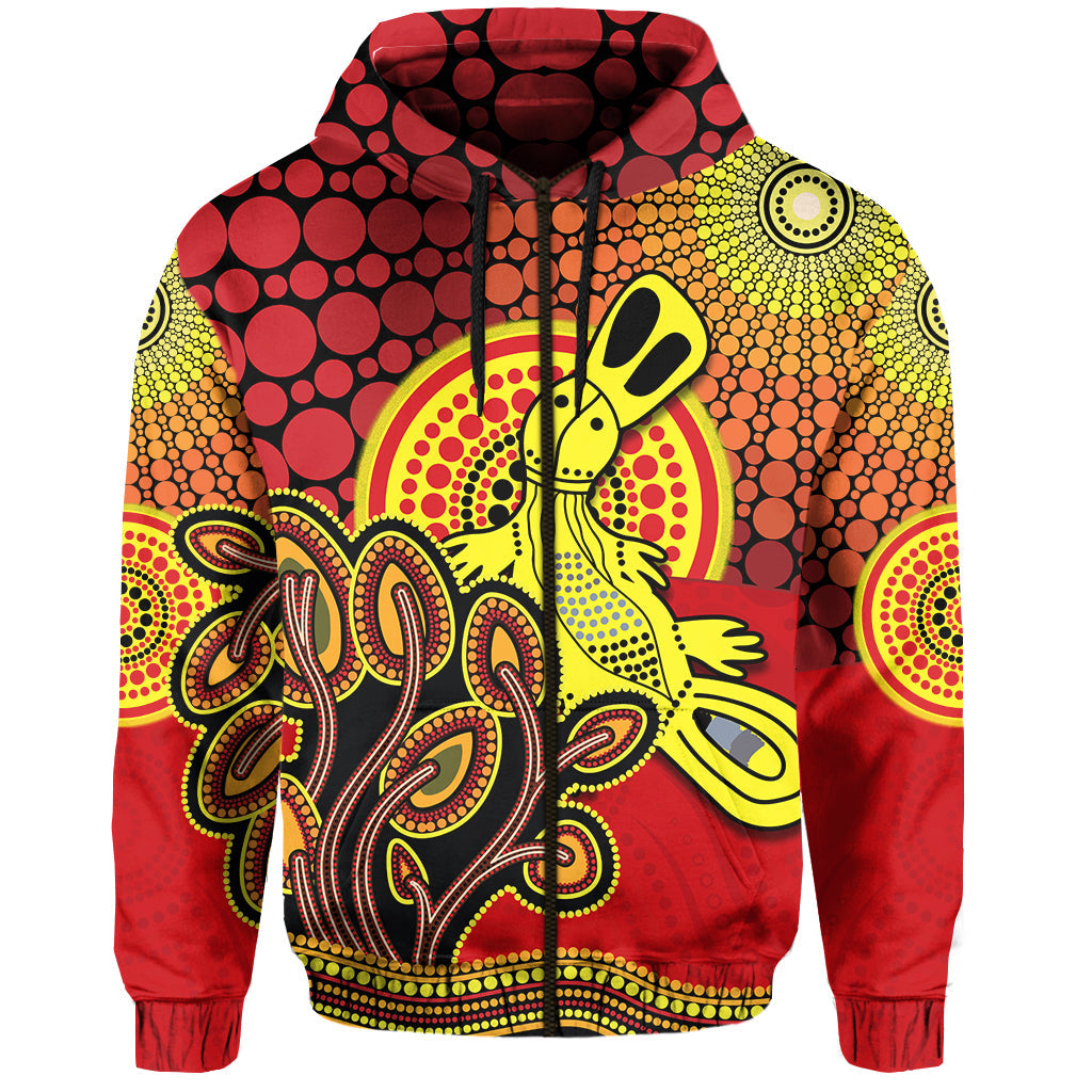 custom-personalised-aboriginal-platypus-zip-hoodie-tree-on-the-hill-sunshine