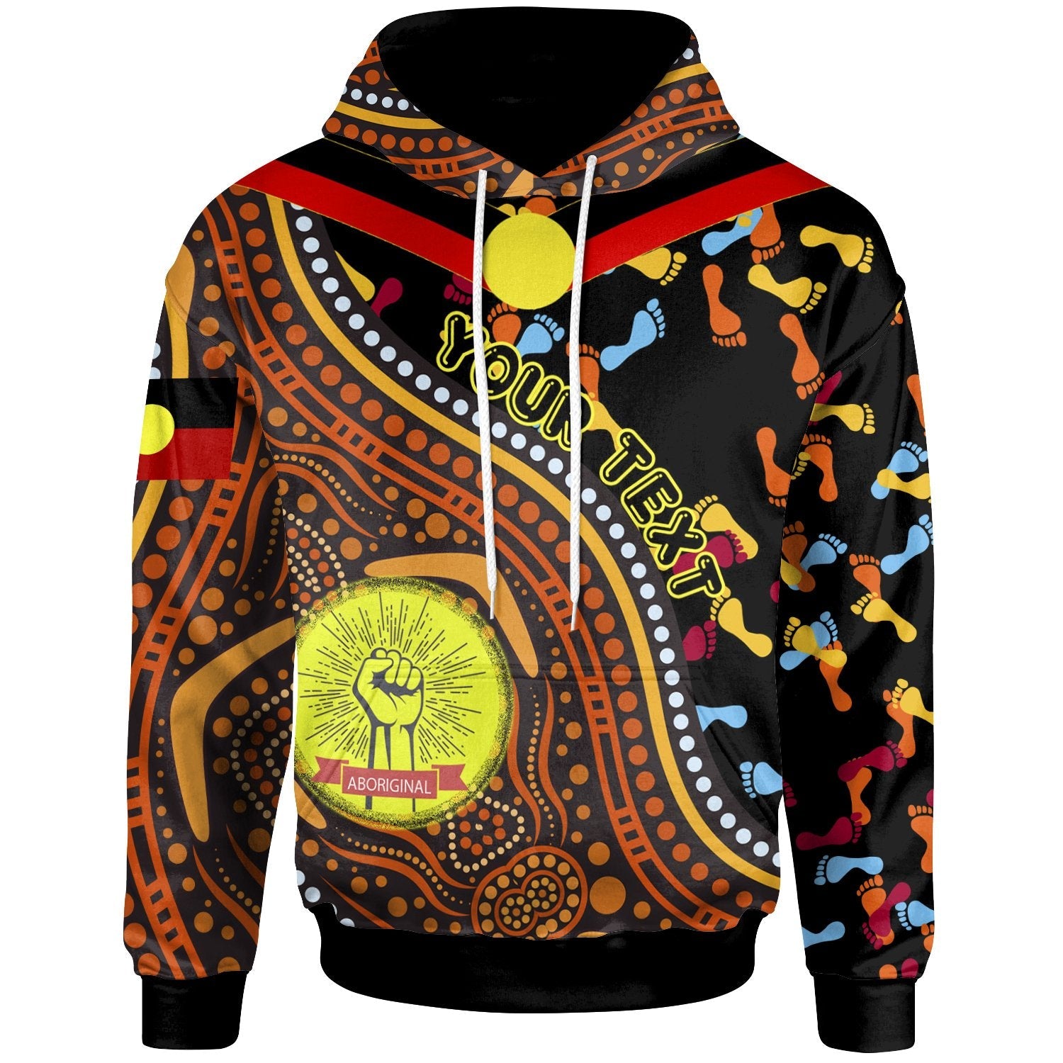 custom-hoodie-aboriginal-style-flag-black-live-matter