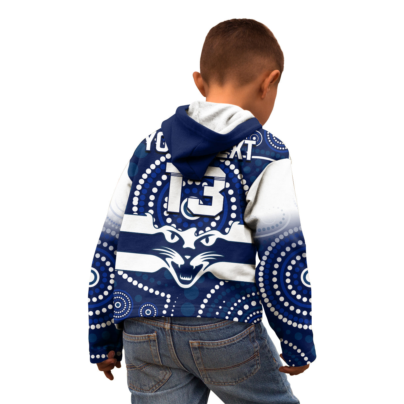 custom-text-and-number-cats-football-hoodie-kid-aboriginal-australian-premiers-2022-proud-geelong-cartoon