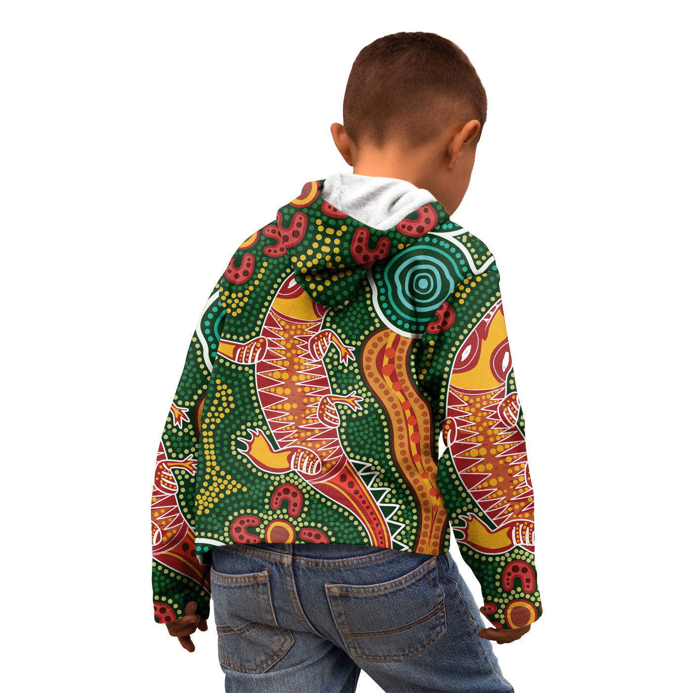 custom-personalised-aboriginal-art-crocodile-hoodie-kid-you-are-number-one