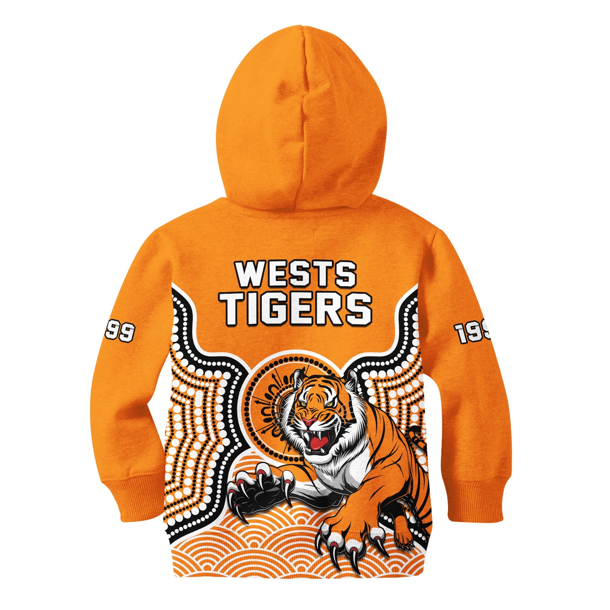 wests-tigers-rugby-hoodie-kid-indigenous-artsy